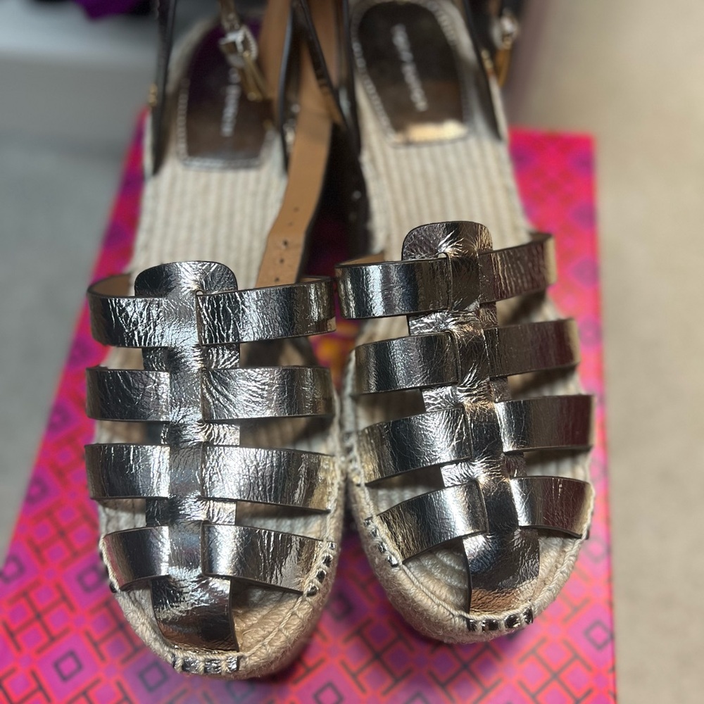 Tory Burch fisherman platform espadrilles - New never worn